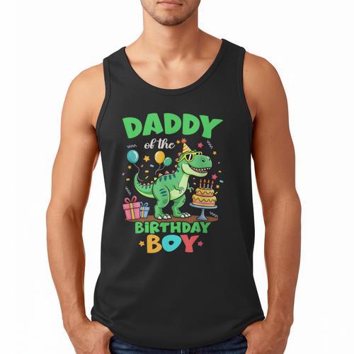 Daddy Of The Birthday Boy T Rex Dinosaur Family Party Men Tank Top - Father's Day Fun