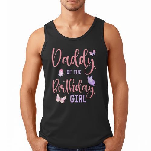 Daddy Of The Birthday Girl Butterfly Party Matching Family Men Tank Top - Father's Day Fun