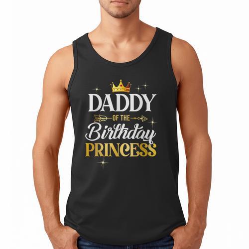 Daddy Of The Birthday Princess Girl Party Matching Family Men Tank Top - Father's Day Fun
