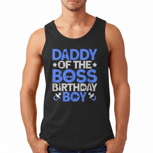 Daddy Of The Boss Birthday Party Outfit Like A Boss Daddy Men Tank Top - Father's Day Fun