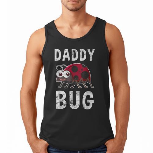 Daddy Bug Ladybug Lover Cute Dad Small Men Tank Top - Father's Day Fun