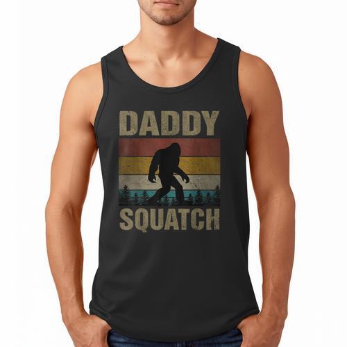 Daddy Squatch Bigfoot Dad Sasquatch Yeti Family Matching Men Tank Top - Father's Day Fun