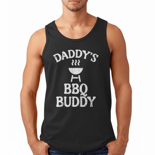 Daddys BBQ Buddy Cute Barbecue Family Match Boys Girls Kids Men Tank Top - Father's Day Fun