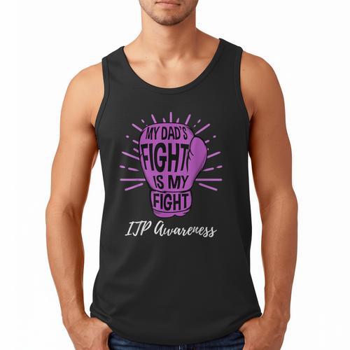 My Dads Fight Is My Fight Immune ITP Awareness Men Tank Top - Father's Day Fun