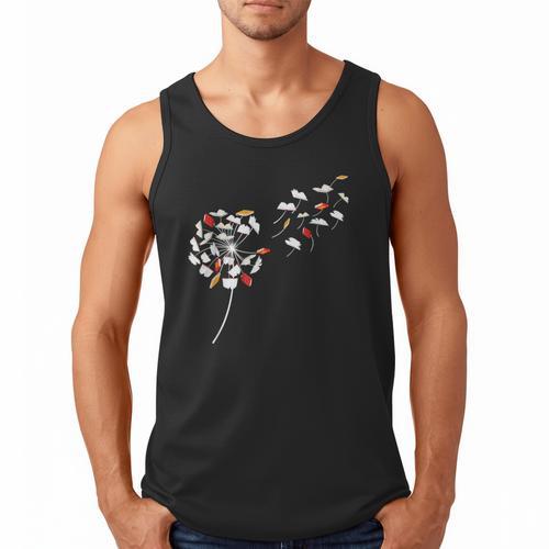 Dandelion Books Book Lover Reading Bookworm Reader Men Tank Top - Bookorys