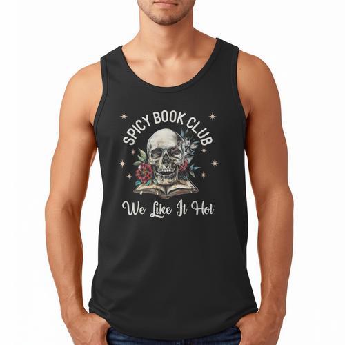 Dark Romance Lover Spicy Book Club Bookish Merch Morally Men Tank Top - Bookorys CA