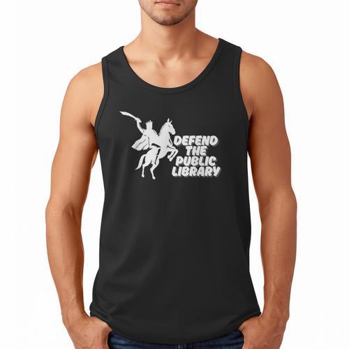 Defend Public Library Support Local Library Book Lover Men Tank Top - Bookorys