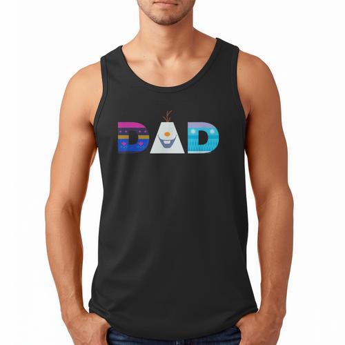 Disney Frozen Elsa Anna Olaf Dad Father's Day Birthday Men Tank Top - Father's Day Fun