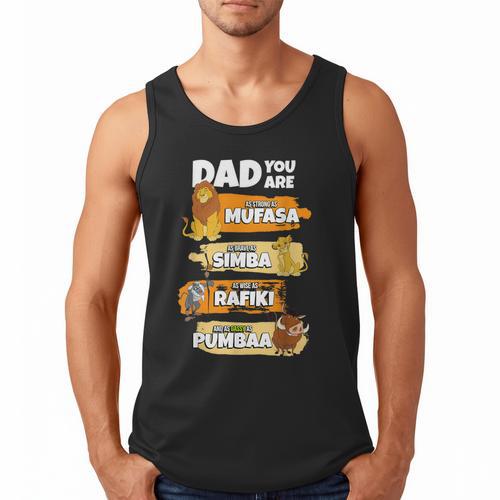 Disney The Lion King Dad You Are Word Stack Men Tank Top - Father's Day Fun