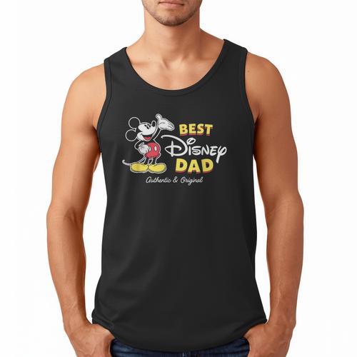 Disney Mickey Mouse Best Disney Dad Birthday Father’s Day Men Tank Top - Father's Day Fun