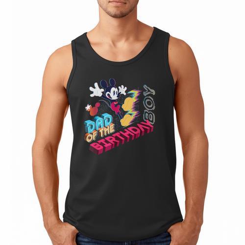 Disney Mickey Mouse Family Star Dad Of The Birthday Boy Men Tank Top - Father's Day Fun