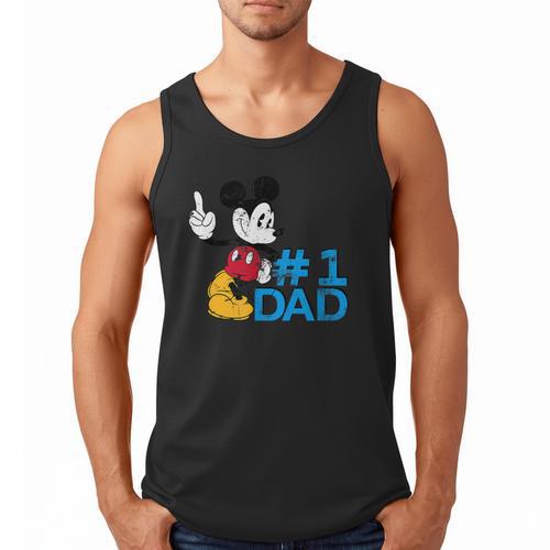 Disney Mickey Mouse Father's Day 1 Dad Men Tank Top - Father's Day Fun