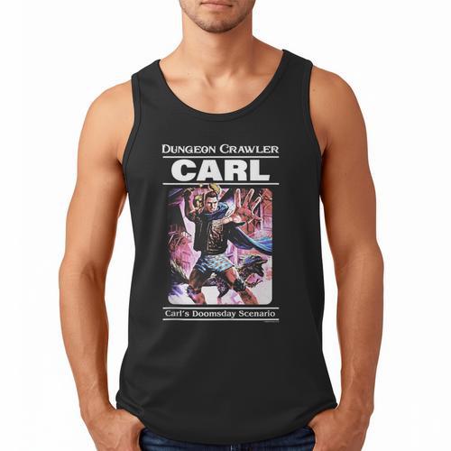 Dungeon Crawler Carl Vintage Paperback Illustration Book Men Tank Top - Bookorys