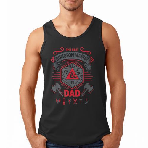 Dungeons & Dragons The Best Dungeon Master Dad Die Logo Men Tank Top - Father's Day Fun