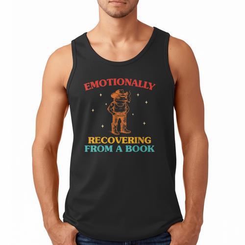 Emotionally Recovering From A Book Frog Men Tank Top - Bookorys