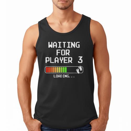Expectant Dad To Be Gamer Pregnancy Announcement Player 3 Men Tank Top - Father's Day Fun