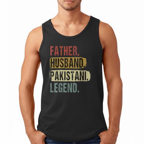 Father Husband Pakistani Legend Pakistan Dad Father's Day Men Tank Top - Father's Day Fun