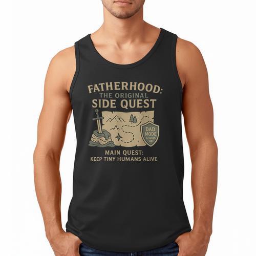 Fatherhood The Original Side Quest Dad Mode Men Tank Top - Father's Day Fun