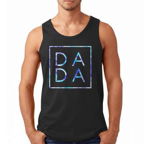 Father's Day For New Dad Dada Him Papa Tie Dye Dada Small Men Tank Top - Father's Day Fun