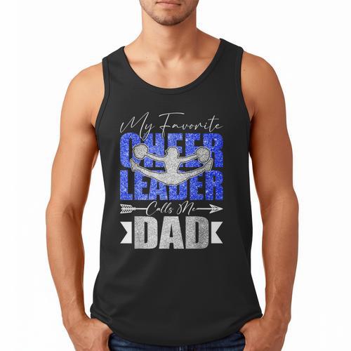 My Favorite Cheerleader Calls Me Dad Cheer Dad Fathers Day Men Tank Top - Father's Day Fun