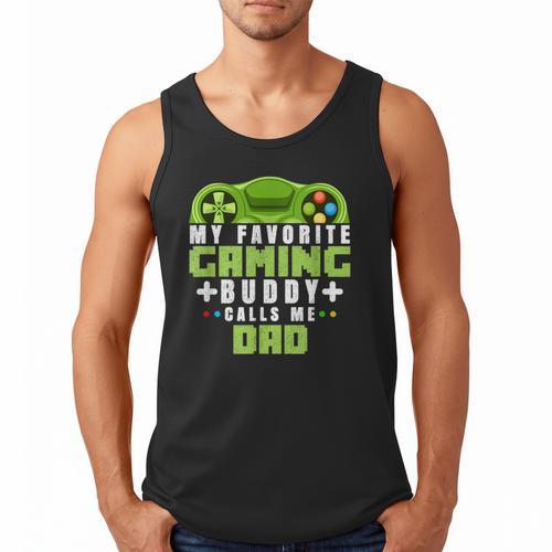 My Favorite Gaming Buddy Calls Me Dad For Dad From Sons Men Tank Top - Father's Day Fun