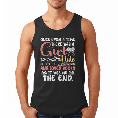 Flute Player Book Lover Flutist Marching Band Musician Flute Men Tank Top - Bookorys DE
