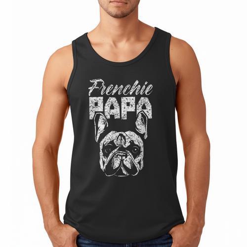 Frenchie Papa Lover Owner French Bulldog Dad Father Daddy Men Tank Top - Father's Day Fun