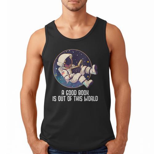 Good Book Is Out Of This World Astronaut Space Men Tank Top - Bookorys UK
