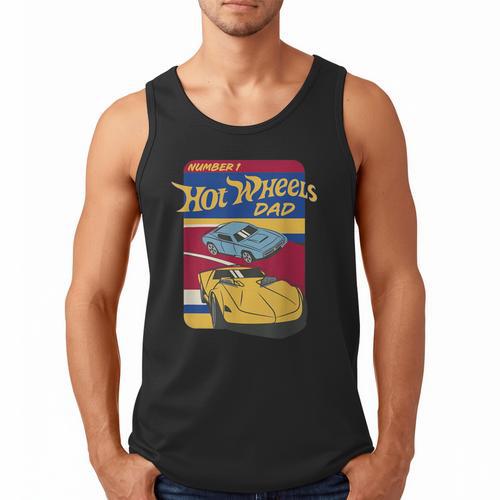 Hot Wheels Father's Day Number 1 Dad Men Tank Top - Father's Day Fun