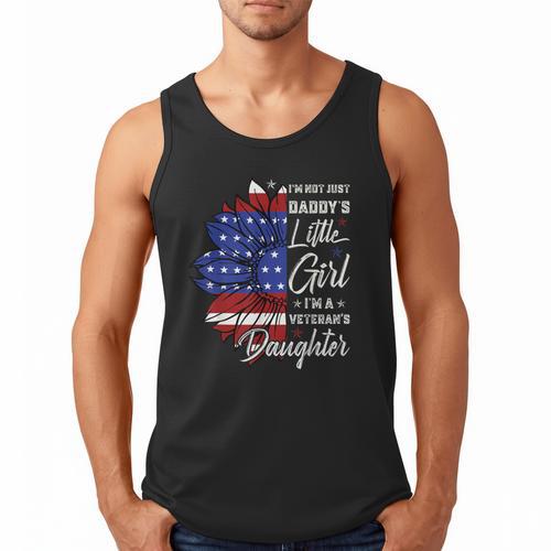 I'm Not Just a Daddy's Little Girl I'm a Veteran's Daughter Small Men Tank Top - Father's Day Fun