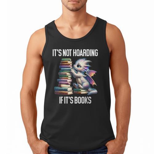 It's Not Hoarding If It's Books ShirtDragon Reading Book Men Tank Top - Bookorys