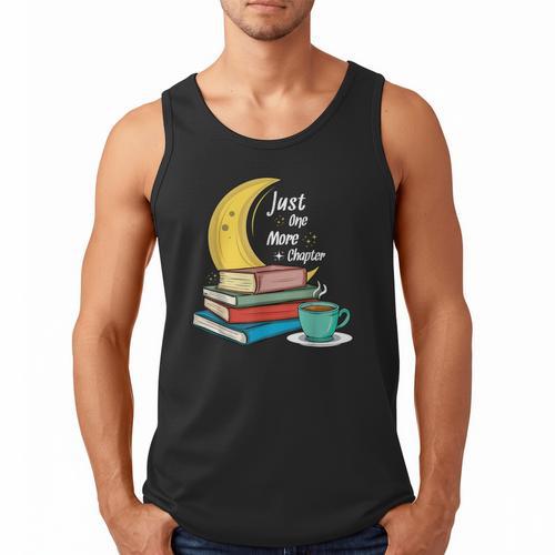Just One More Chapter Love Book Reading Men Tank Top - Bookorys