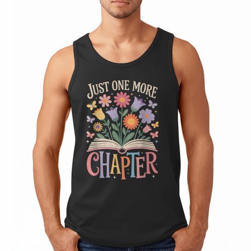 Just One More Chapter Reading Book Lover Men Tank Top - Bookorys UK