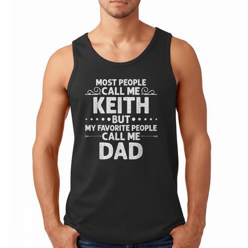 KEITH Name Father's Day Personalized Men Dad Men Tank Top - Father's Day Fun