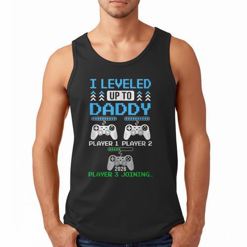 Leveled Up To Daddy Again Gamer Dad Est 2026 Men Tank Top - Father's Day Fun