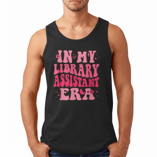 Librarian Assistant Shirt Books Reader Library Assistant Men Tank Top - Bookorys CA