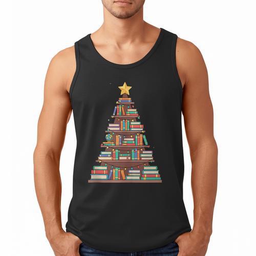 Literary Book Tree Bookish Shelf Art For Avid Readers Men Tank Top - Bookorys
