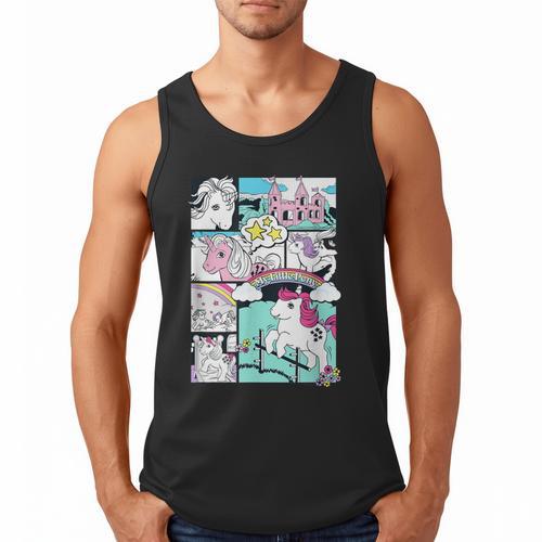 My Little Pony Classic Vintage Rainbow Castle Comic Book Men Tank Top - Bookorys DE
