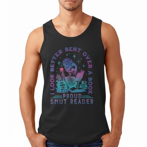 I Look Better Bent Over A Book Smut Reader Bookish Men Tank Top - Bookorys UK