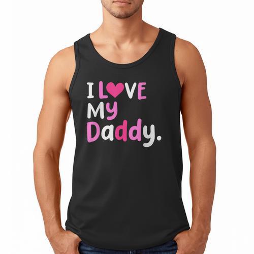 I Love My Daddy Best Dad Ever Father's Day Cool Kids Men Tank Top - Father's Day Fun