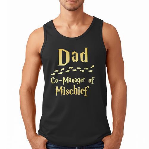 Magical Dad Manager Of Mischief Birthday Family Matching Men Tank Top - Father's Day Fun