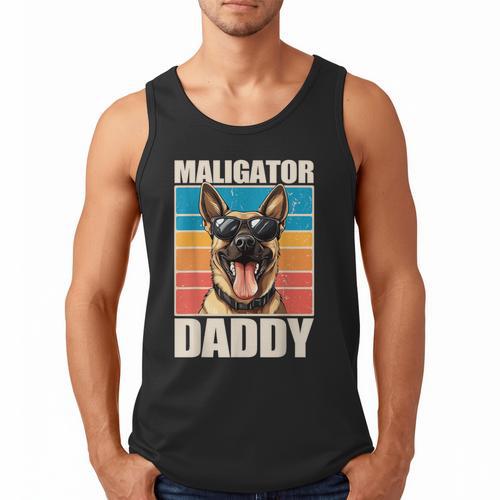 Malinois Dad Maligator Daddy Belgian Malinois Men Tank Top - Father's Day Fun
