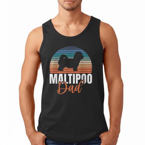 Maltipoo Dad Men Tank Top - Father's Day Fun