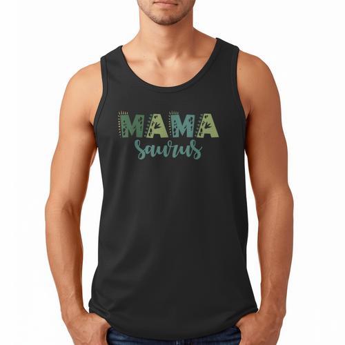 Mama Saurus Dinosaur Birthday Mom Dad Birthday Boy T-Rex Men Tank Top - Father's Day Fun