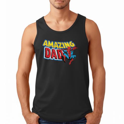 Marvel Spider-Man Amazing Dad Comic Book Father's Day Men Tank Top - Father's Day Fun