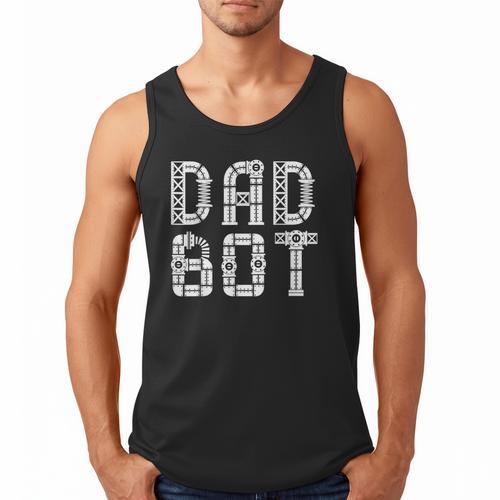Matching Family Robot Father's Day Dad Bot Men Tank Top - Father's Day Fun