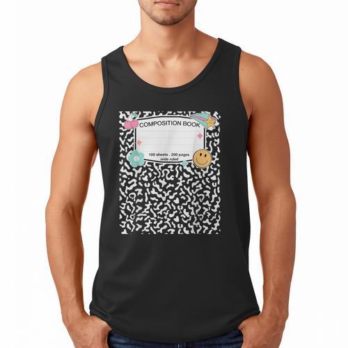 Matching Group Halloween Teacher Composition Book Notebook Men Tank Top - Bookorys UK