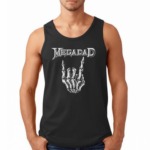 Megadad Retro 90s Hard Rock Band Heavy Metal Father's Day Men Tank Top - Father's Day Fun