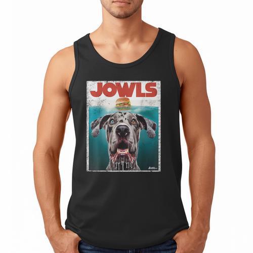 Merle Great Dane Jowls Paws Top Blue Eye Brown Dog Mom Dad For Men Women Girls Kids Men Tank Top - Father's Day Fun