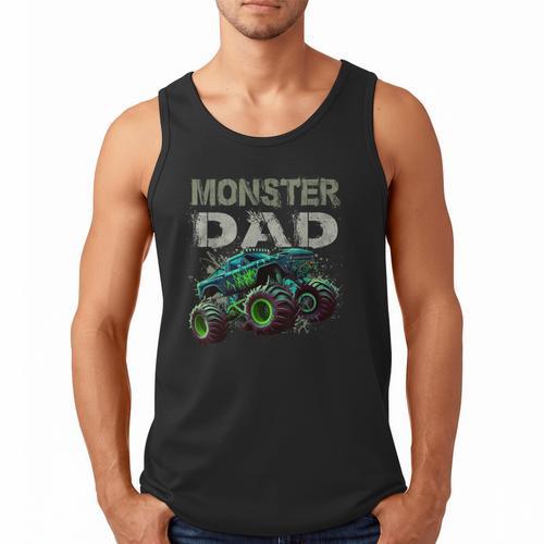 Monster Truck Dad Family Matching Monster Truck Lovers Men Tank Top - Father's Day Fun